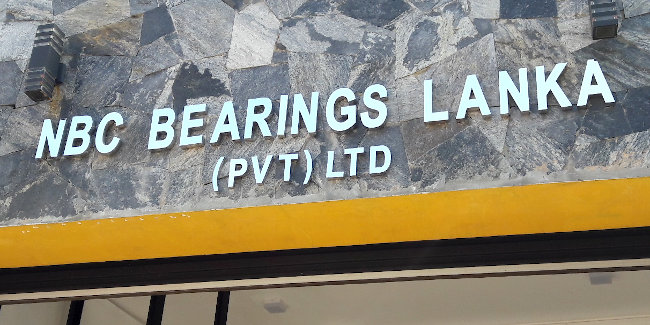 Nbc Bearings Lanka Name Board