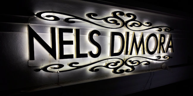Nels Dimora Name Board